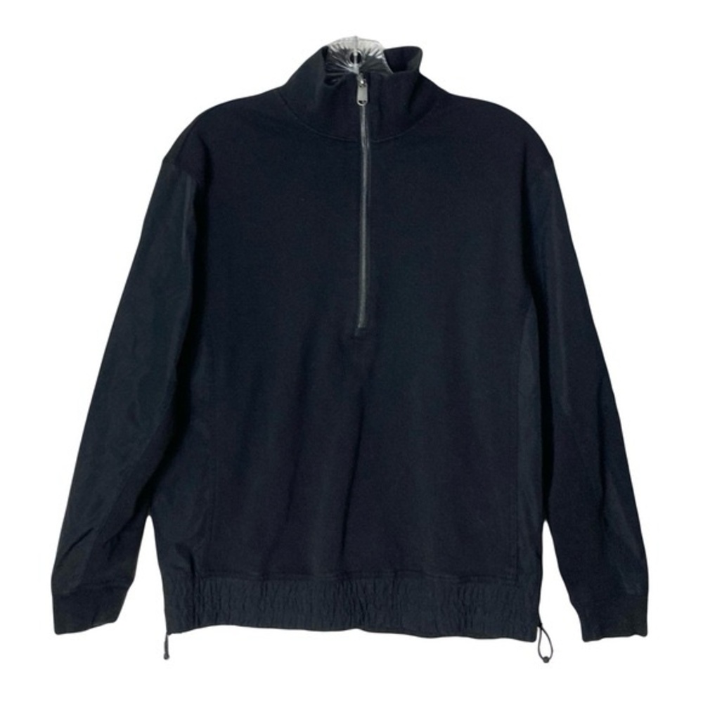Nwot Athleta Sweatshirt XS Black Triumph Hybrid Half Zip 2023